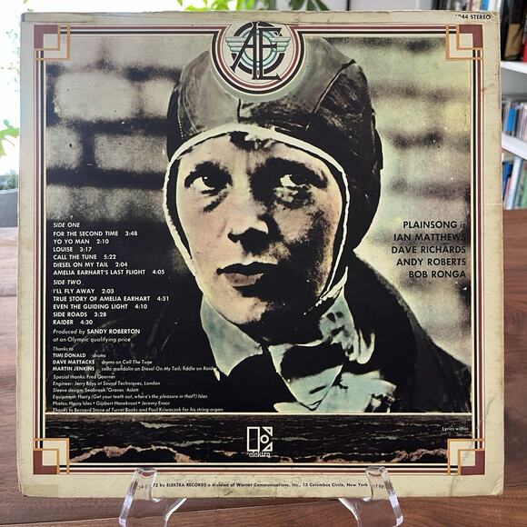Plainsong In Search of Amelia Earhart Gatefold LP 1972 Elektra EKS-75044 Promo - Picture 13 of 14